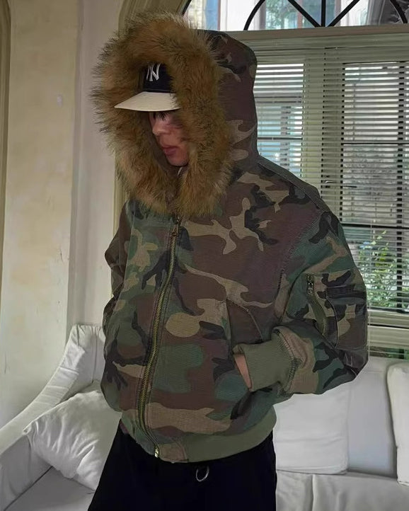 Thickened Camouflage Padded Jacket