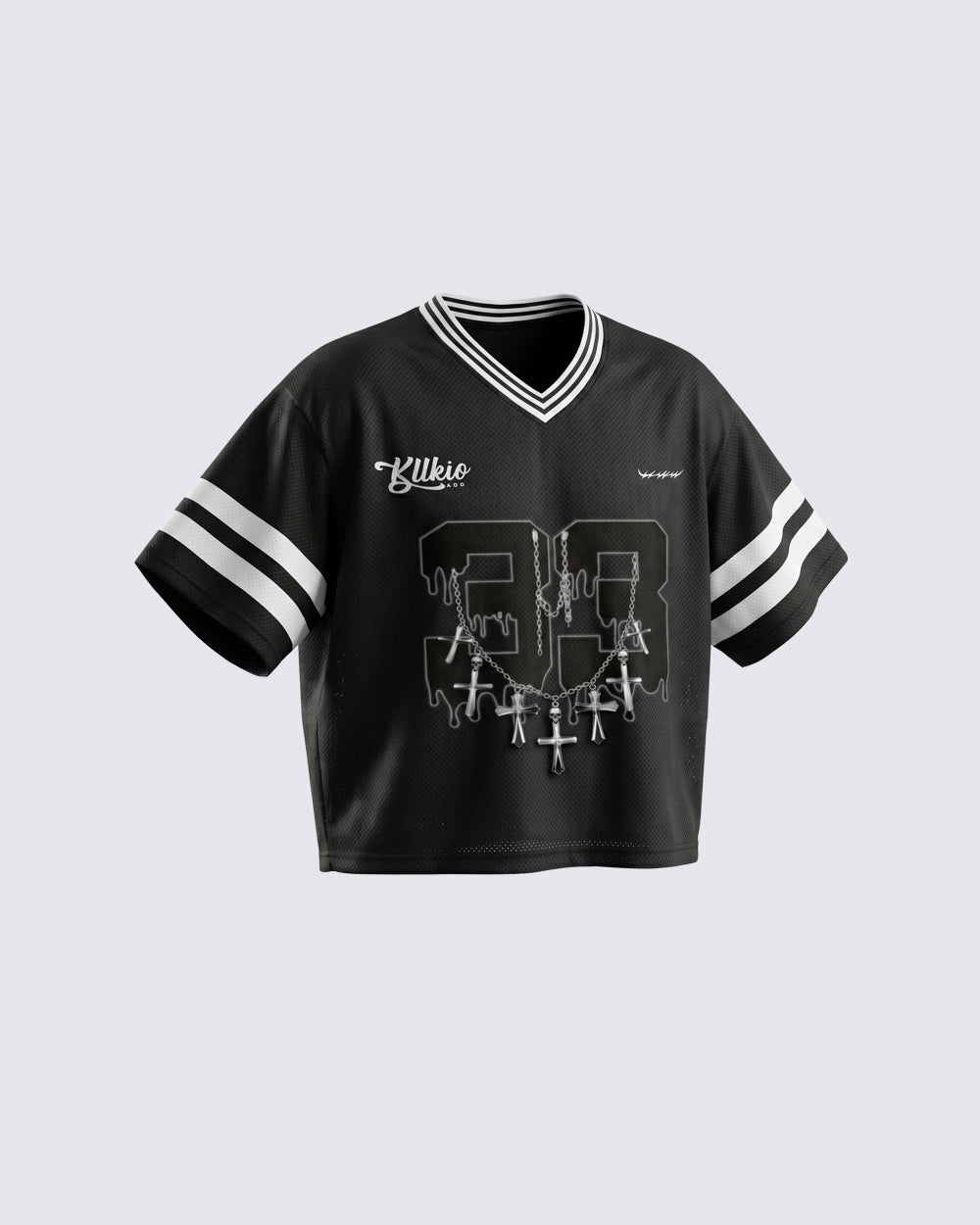 Vintage Graphic Cropped Street Jersey