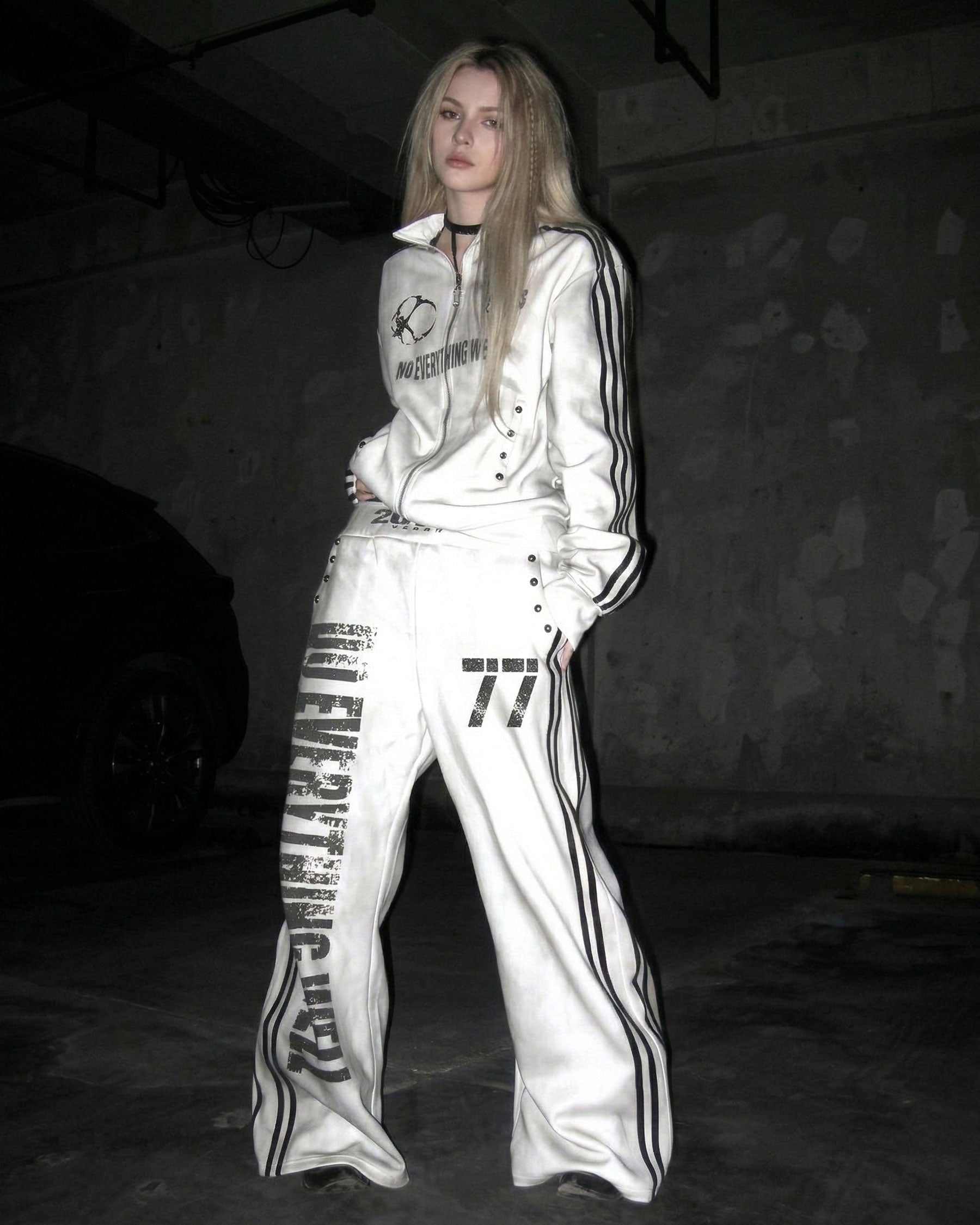Vintage New Zip-Up Number Track Jacket