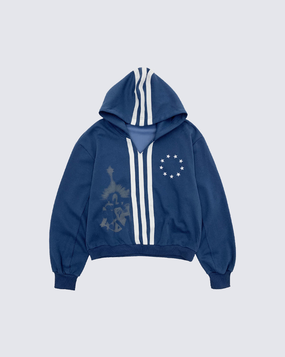 New Punk Stripe Hooded Sweatshirt