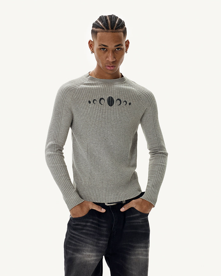 New Vintage Slim-Fit Knit Long Sleeve Sweater
