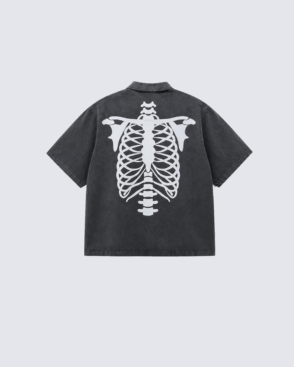 Vintage Washed Skeleton Graphic Shirt