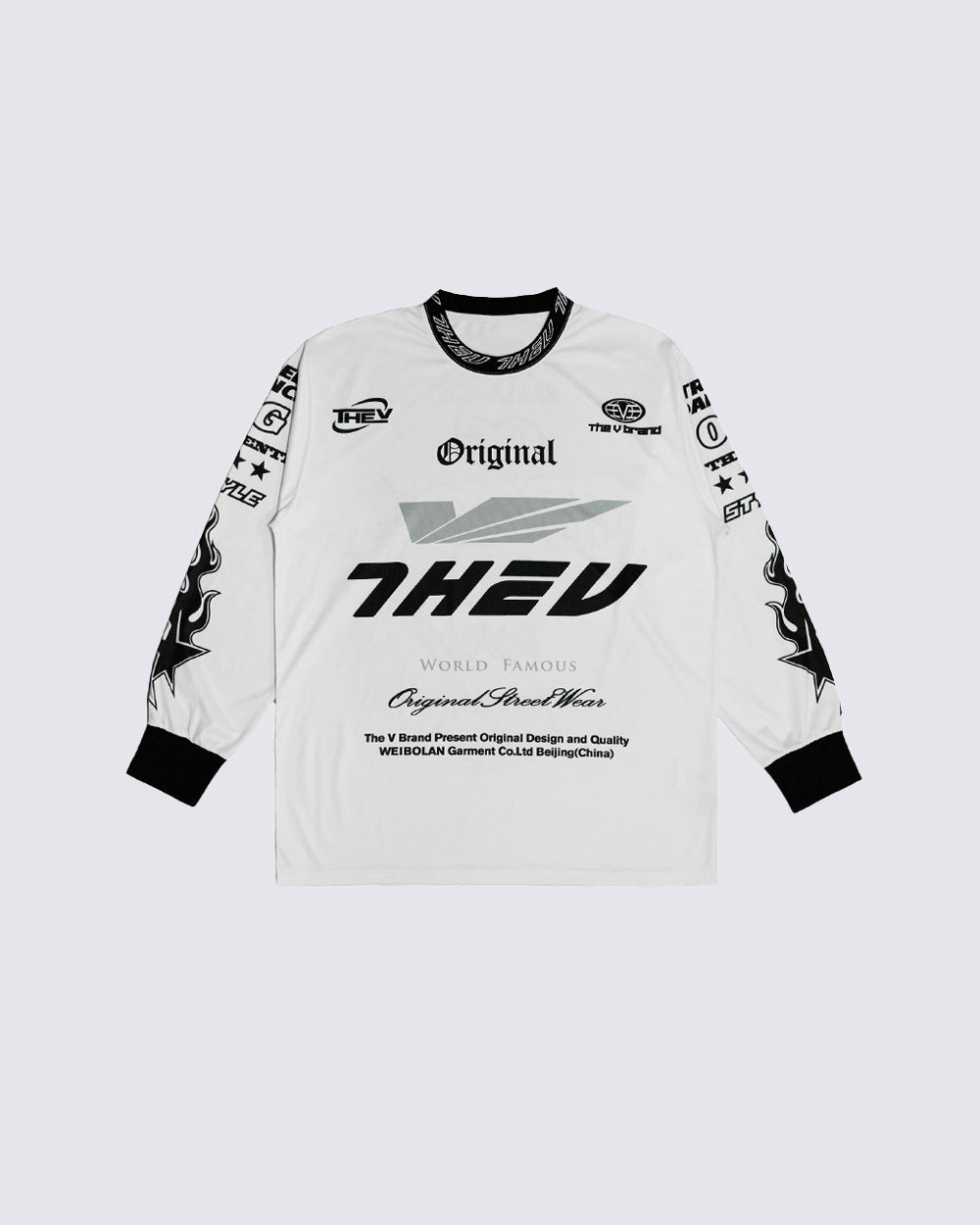 Street Graphic Print Long Sleeve Tee