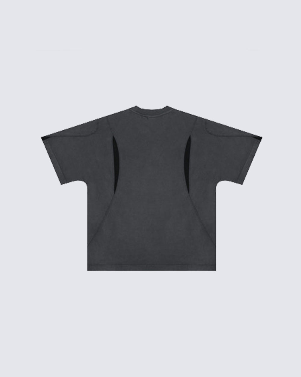Asymmetrical Panel Spliced Short Sleeve T-Shirt