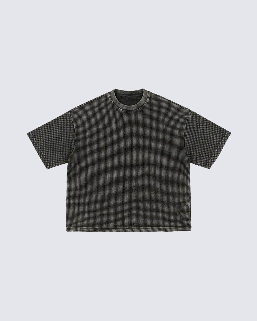 New Vintage Waffle Washed Short Sleeve T-Shirt