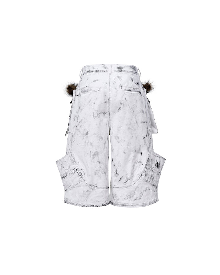 New Wasteland Fur Pocket Utility Shorts
