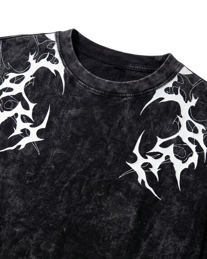 Vintage Washed Tribal Print T-Shirt