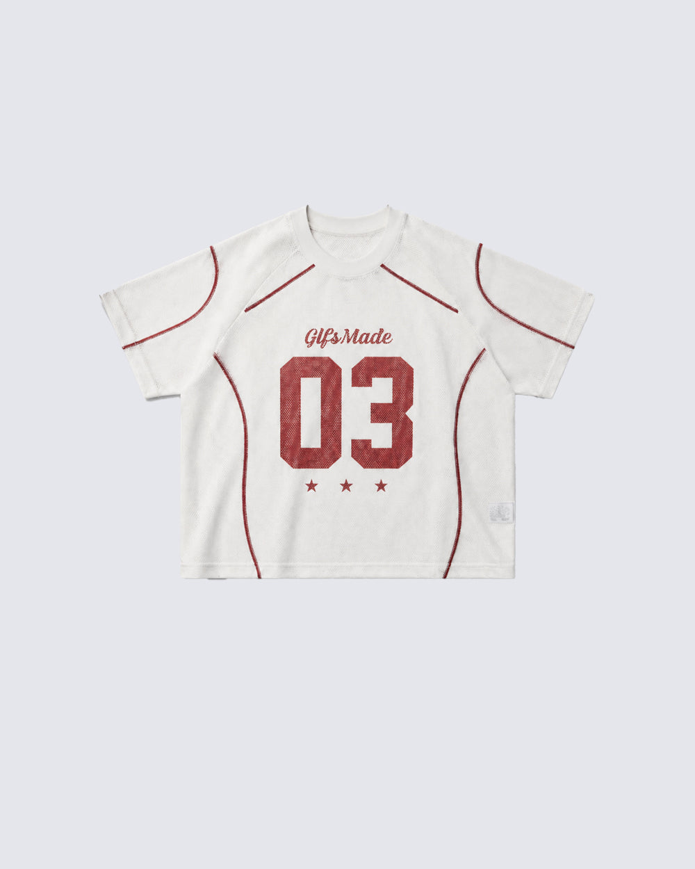 Minimal Retro Number Panel Jersey Tee