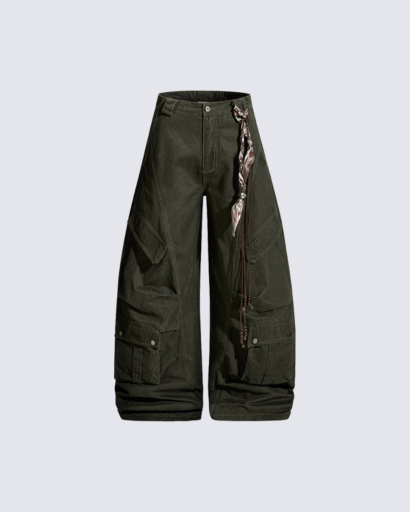 Loose Fit Vintage Utility Trousers
