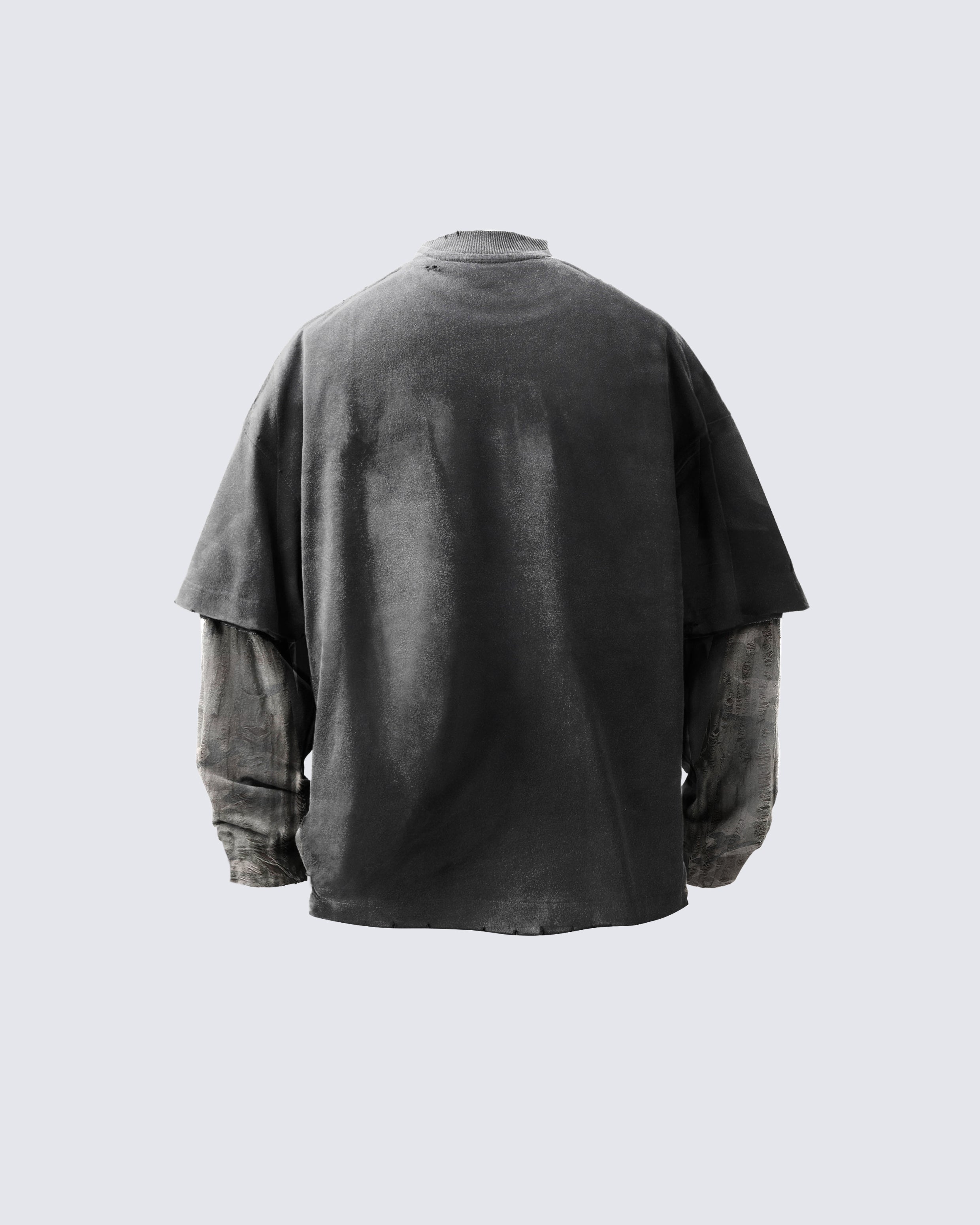 Inked Rebel Layered Tee – Street Art Meets Urban Warfare