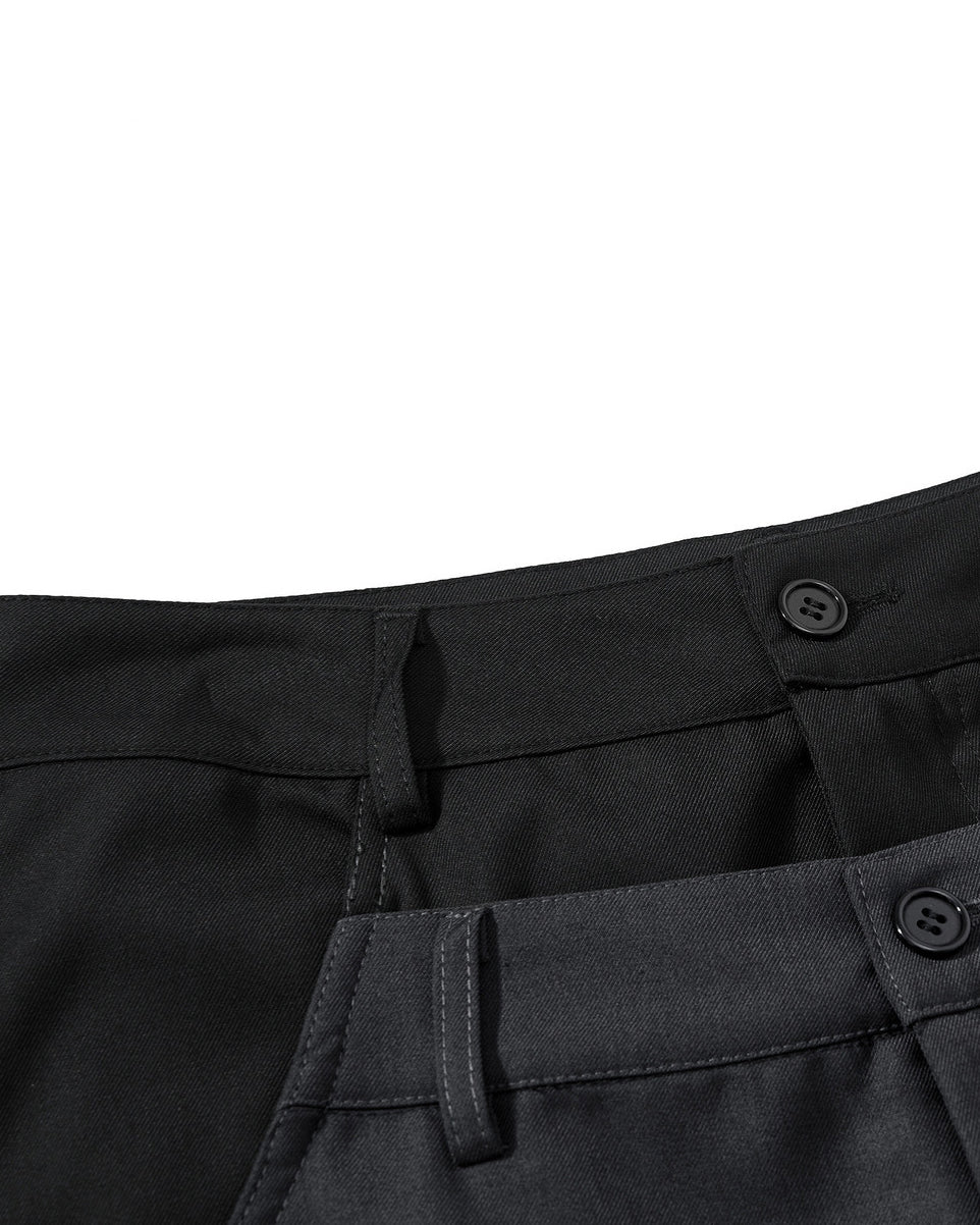 Dual-Layer Design Curved Blade Casual Pants