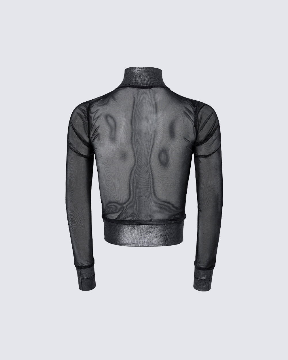 Subculture Mesh Slim-Fit Long Sleeve Top