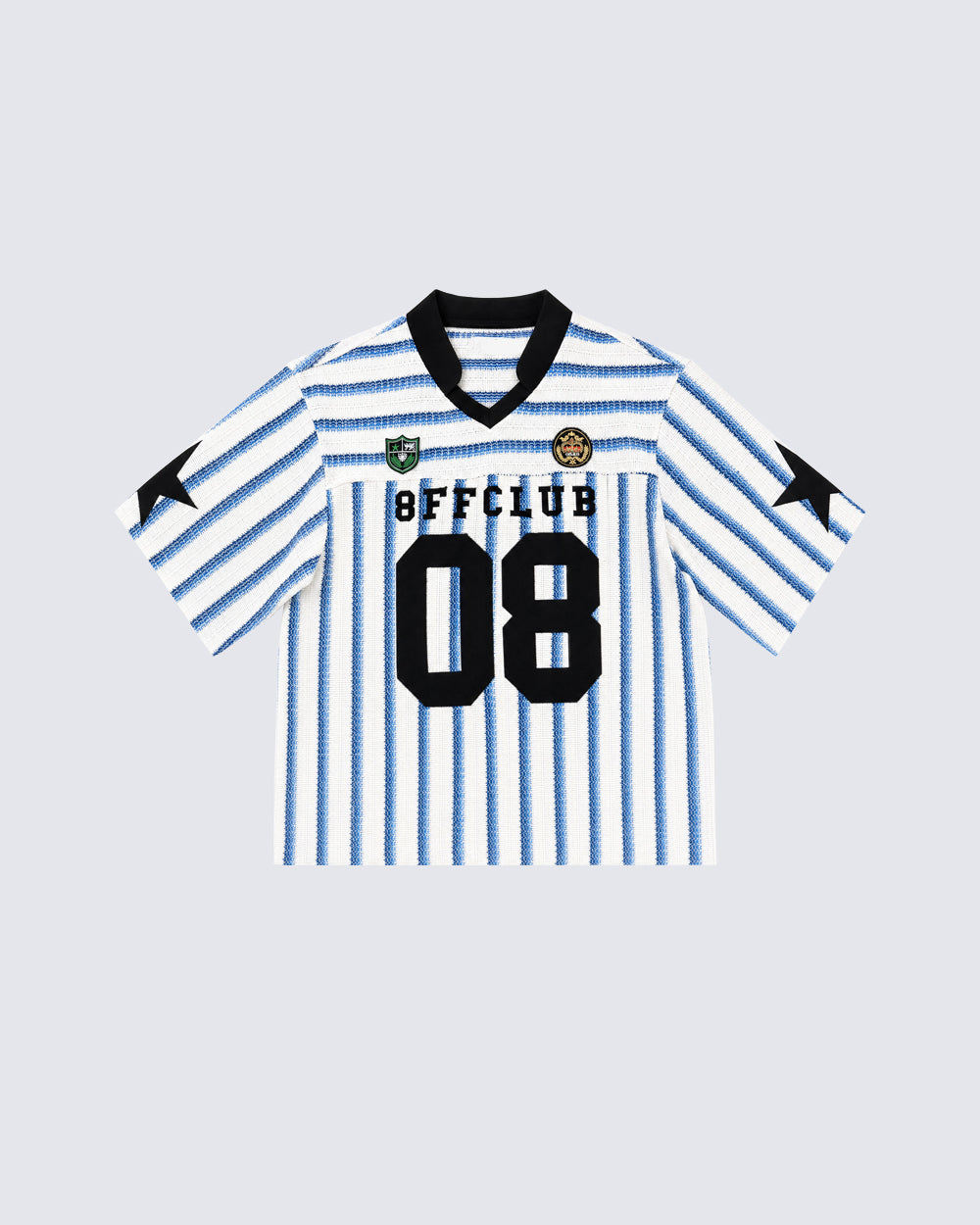 Striped Number Graphic Sport Jersey Tee