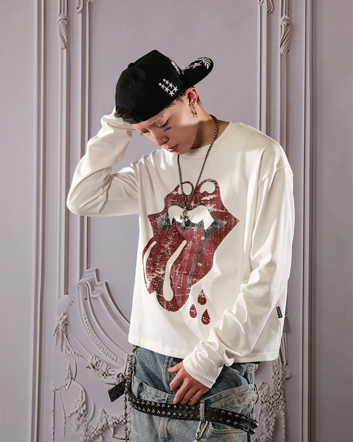 Rolling Stones Tongue Graphic Long Sleeve