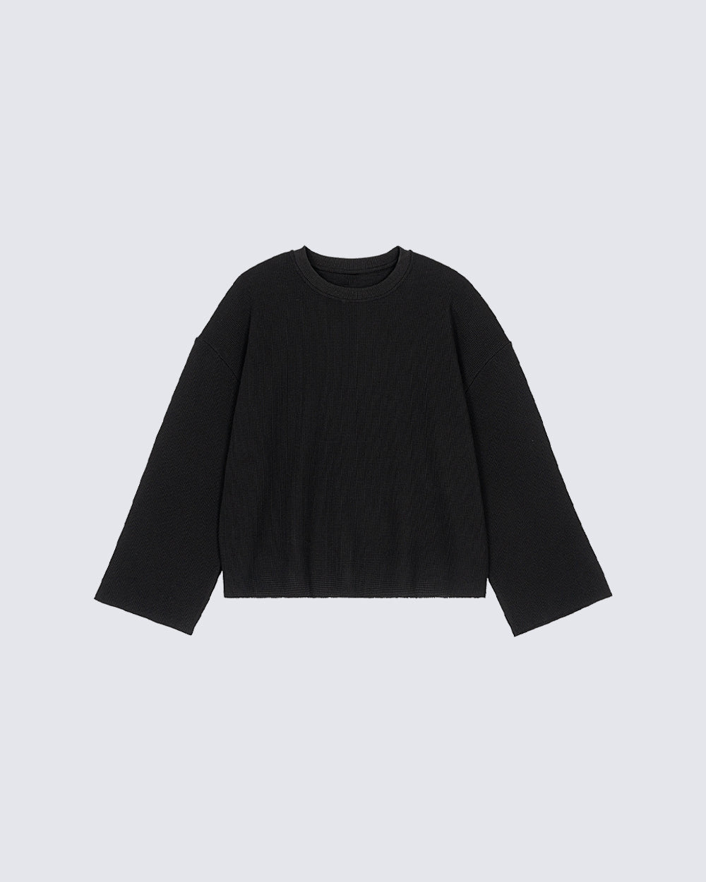 Minimal Ribbed Long Sleeve T-Shirt