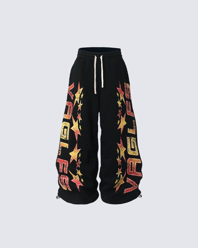 New Winter Hip Hop Vintage Fleece Casual Pants