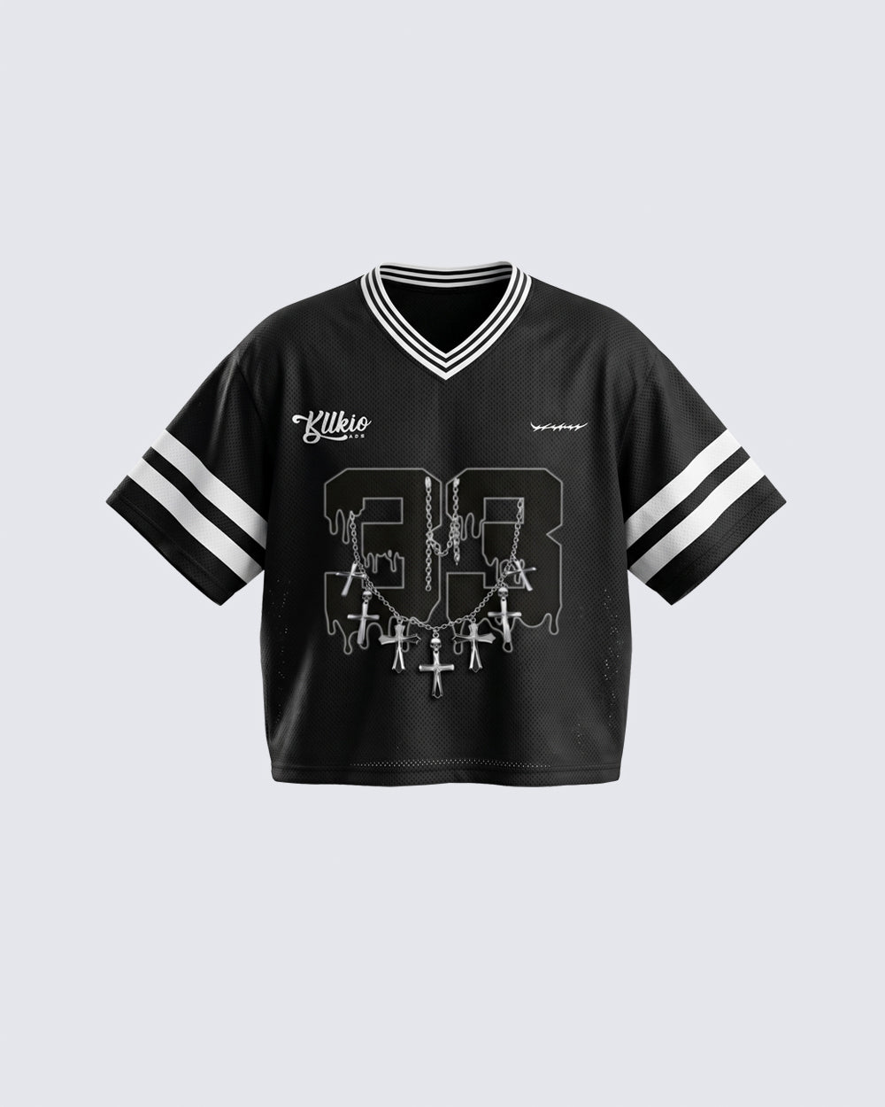 Vintage Graphic Cropped Street Jersey