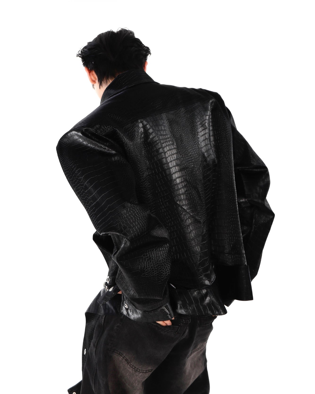 Street Style Short Leather Outerwear