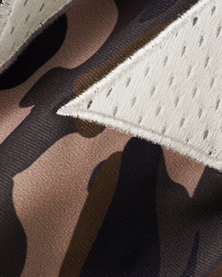 Retro-Style Patchwork Digital Print Fashion Jersey