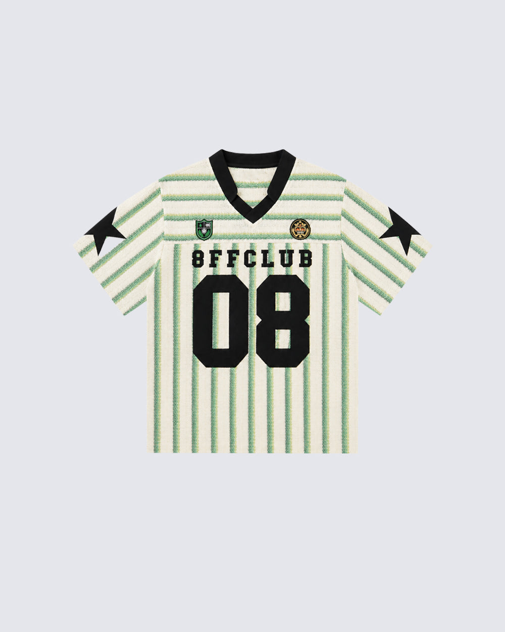 Striped Number Graphic Sport Jersey Tee