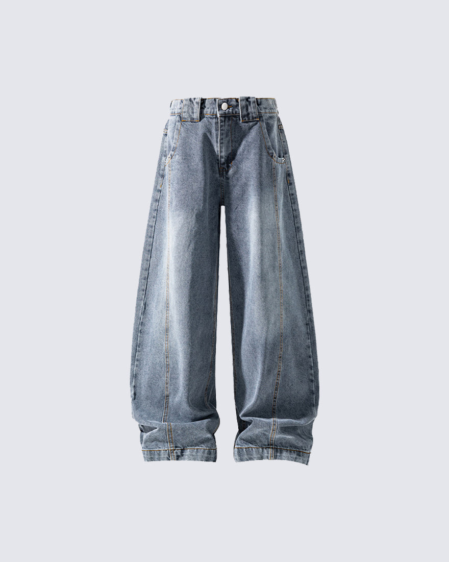 New Vintage Washed Denim Jeans