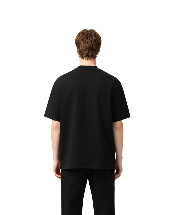 Minimal Studded Letter Print Street T-Shirt