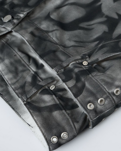 Vintage American Wash Spiked Denim Shorts