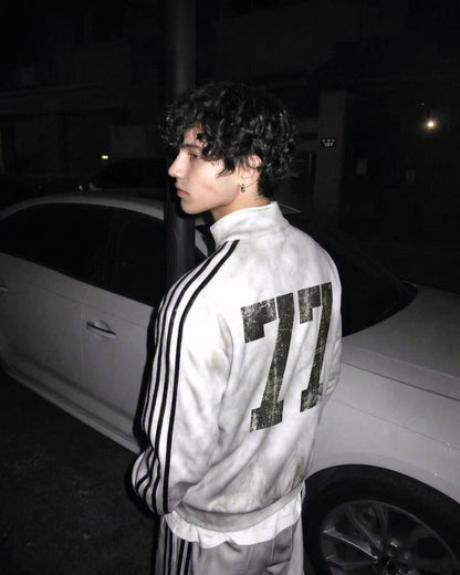Vintage New Zip-Up Number Track Jacket