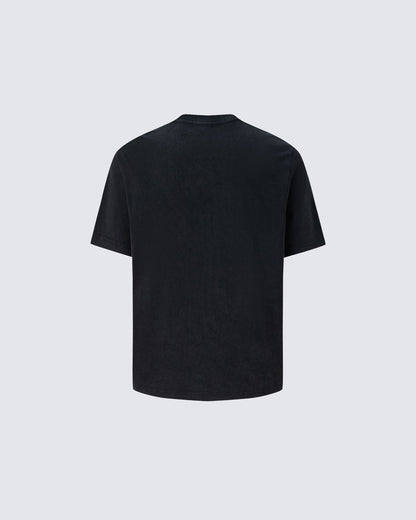 Retro Washed Unique Pleated Versatile T-Shirt