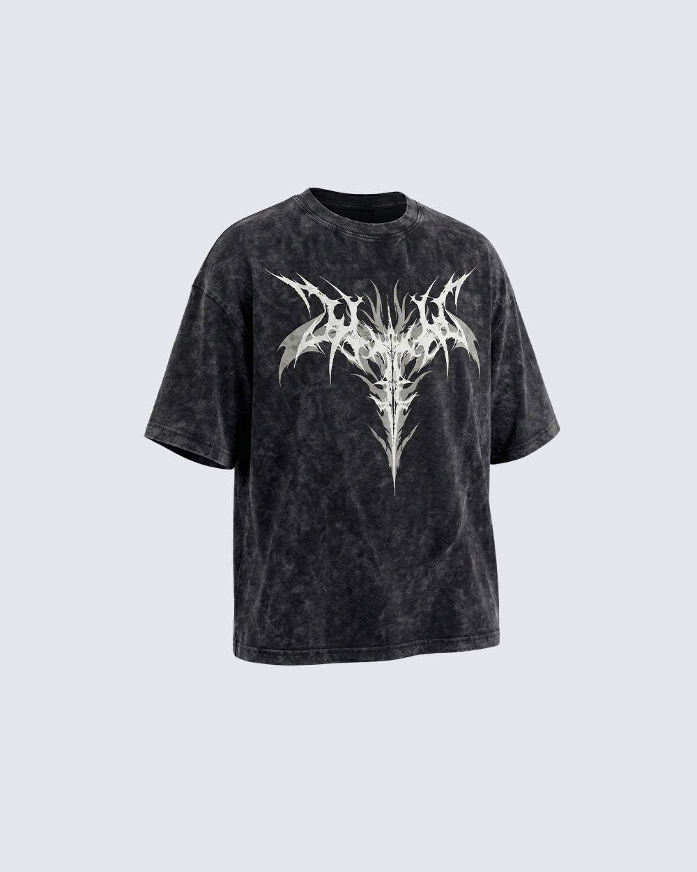 Vintage Bleach Wash Tribal Skull T-shirt