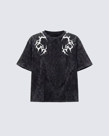 Vintage Washed Tribal Print T-Shirt