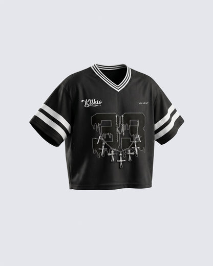 Vintage Graphic Cropped Street Jersey