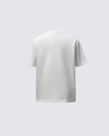 Minimal Studded Letter Print Street T-Shirt