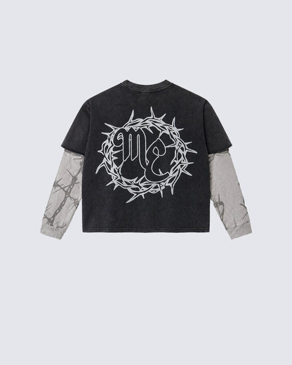 Vintage Thorn Graphic Layered Tee