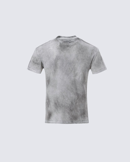 Vintage Fashion Niche Design Distressed T-Shirt