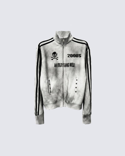 Vintage New Zip-Up Number Track Jacket