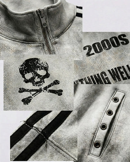 Vintage New Zip-Up Number Track Jacket