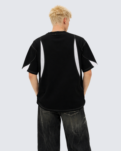 Contrast Panel Sport T-Shirt