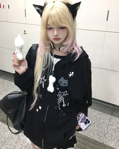 American Style Graphic Hoodie Subculture