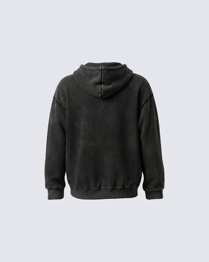 American Street Portrait Graffiti Zip-Up Hoodie