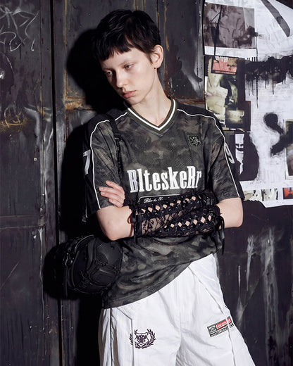 American Camo Jersey Short Sleeve T-Shirt