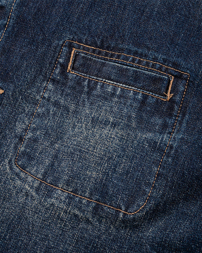 Autumn Winter New Vintage Washed Denim Jacket