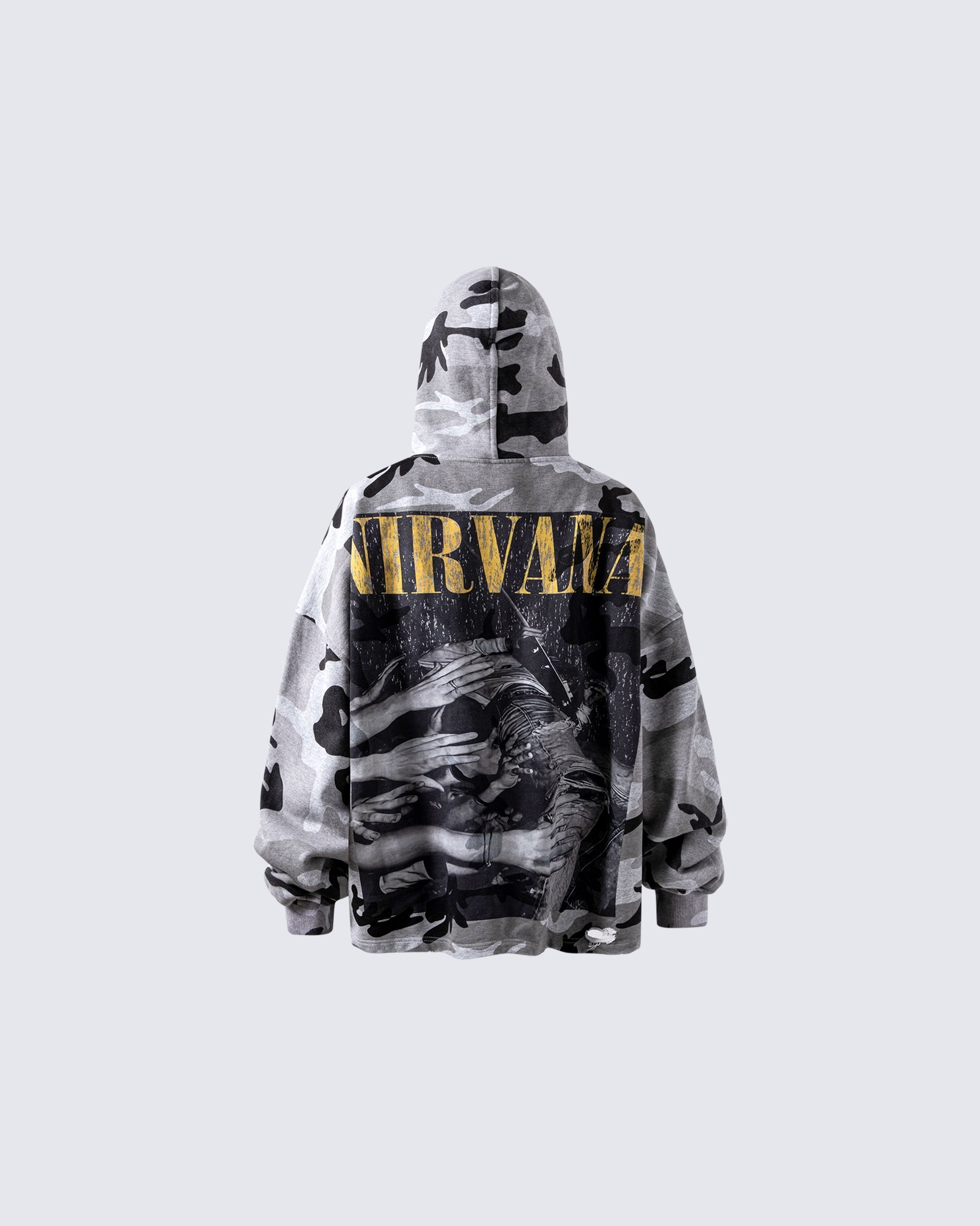 Camouflage Nirvana Graphic Hoodie