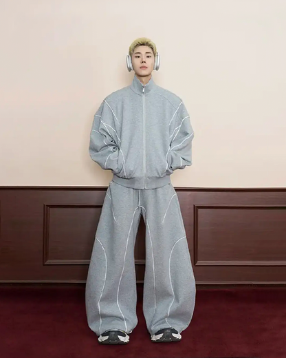 Curved-Panel Zip-Up Track Set