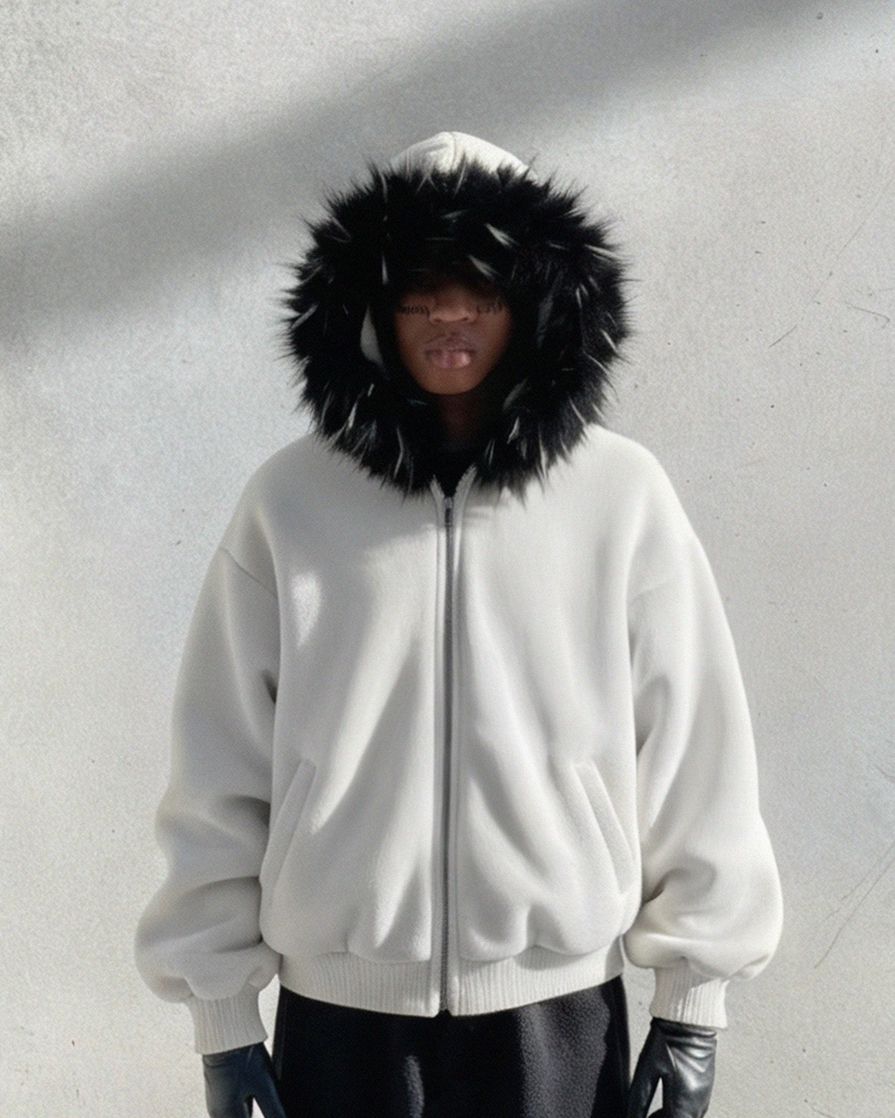 KIIKIO Fur Collar Cozy Hoodie