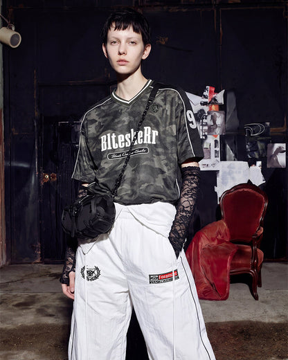 American Camo Jersey Short Sleeve T-Shirt