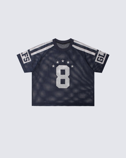 Vintage Wash Mesh Number Graphic Tee