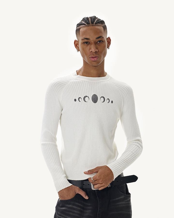 New Vintage Slim-Fit Knit Long Sleeve Sweater