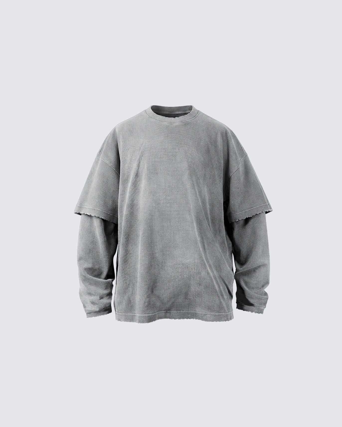 Waffle Layered Vintage Tee