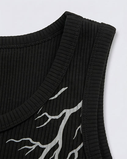 LIGHTNING Series | Street Style Ribbed Tank Top
